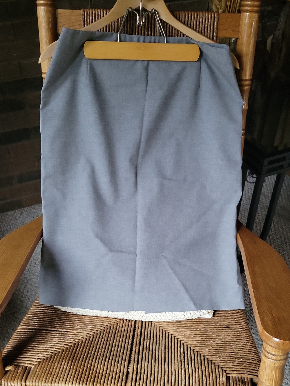 Pendleton Savvy stretch wool, Gray Tailored Pencil Skirt, size 10